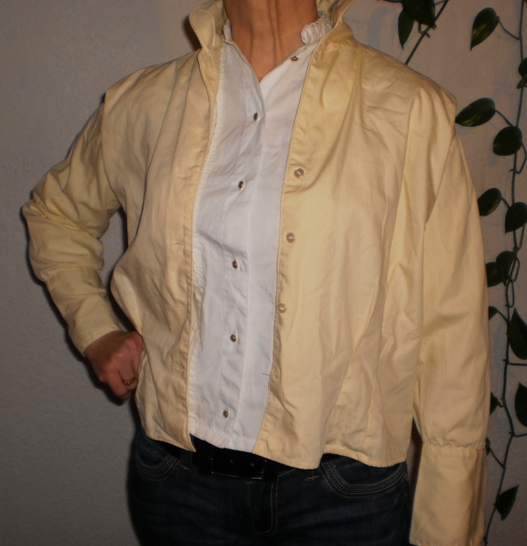 Gelbe 80er-Original Blusenjacke Stockholm-Style! / BTC Popular