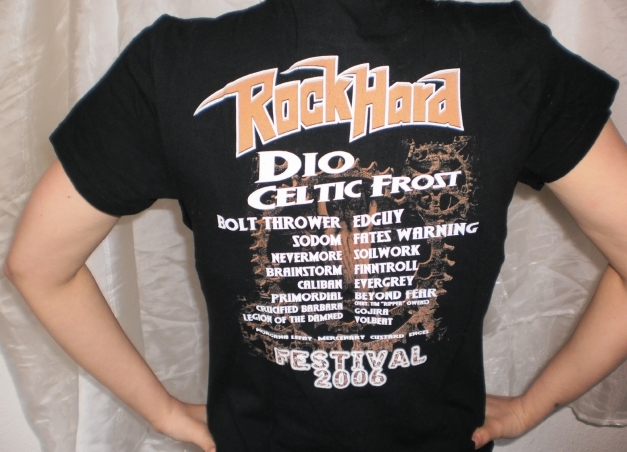 Rock Hard Festivalshirt 2006 – Dio, Edguy, Caliban, Volbeat etc.! Kultklassiker!