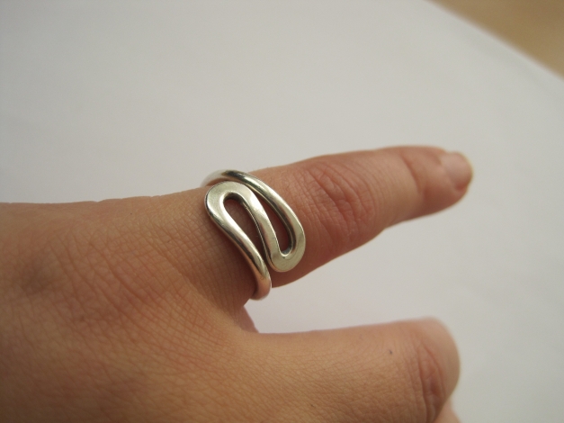 Knuckle Ring/ Fingerkuppenring / Ring für den kleinen Finger - Innendurchmesser 15mm, echtes Silber