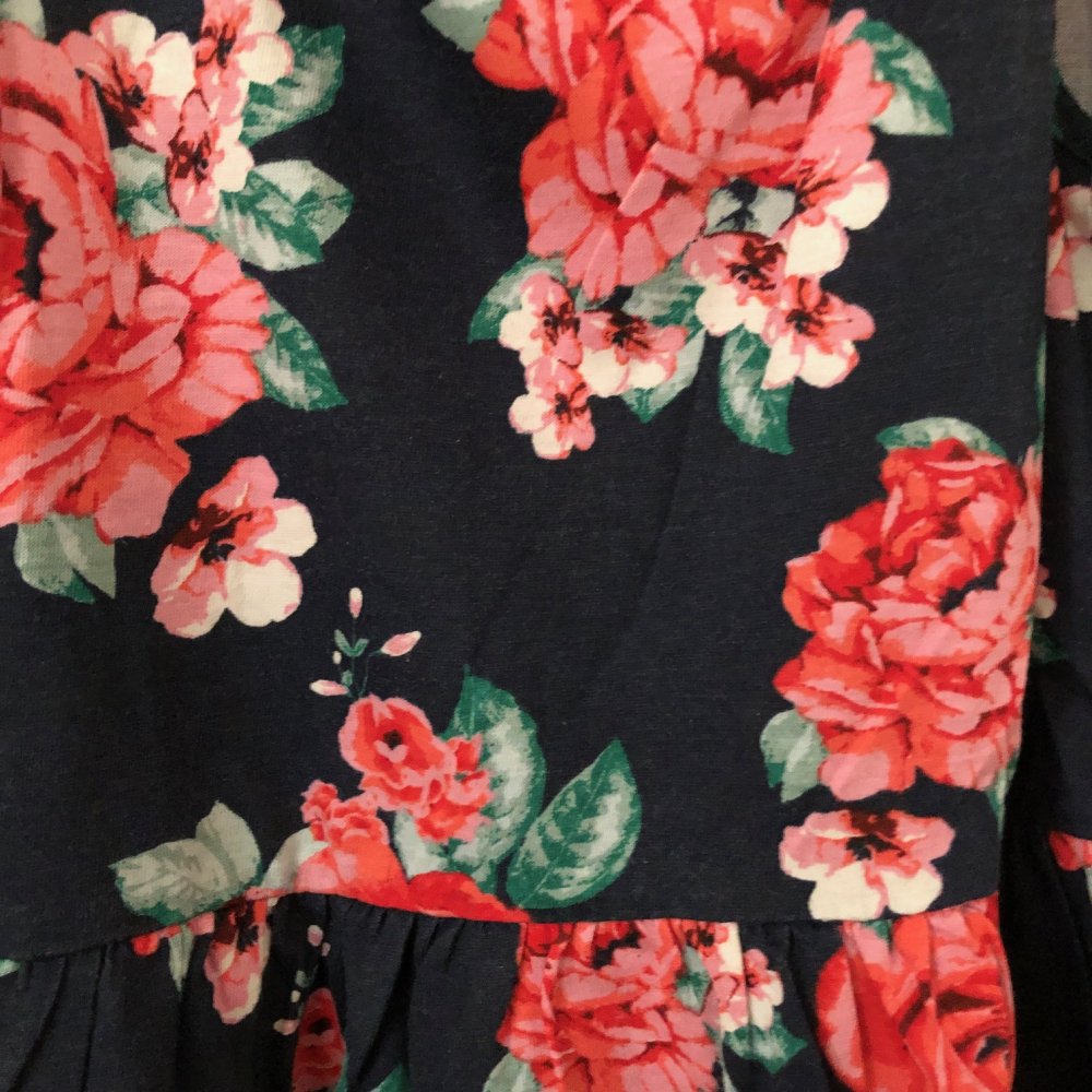 Sommerkleid Gr.122/128 Blumen 100% Baumwolle