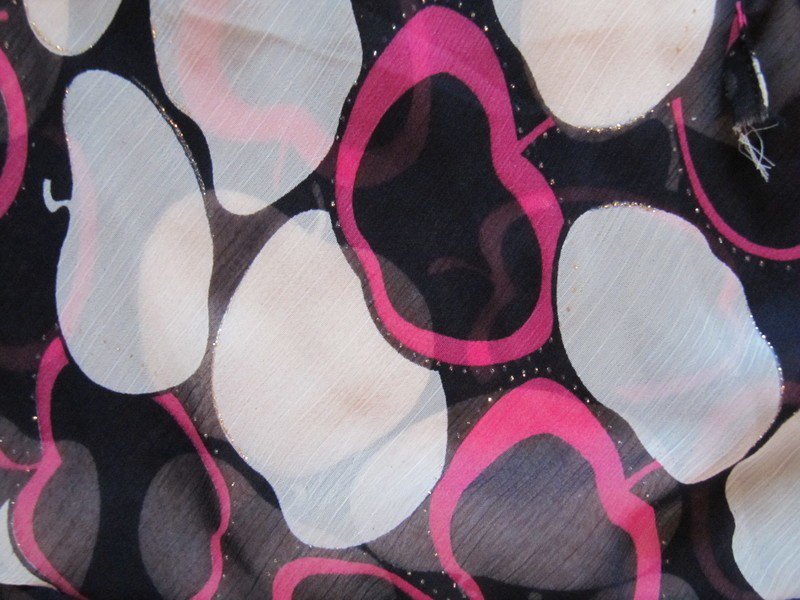 Süßes Top transparent blau pink gold
