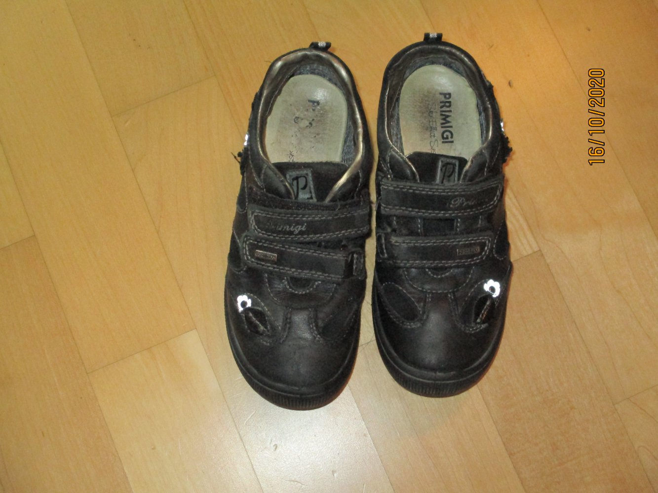 Schwarzer Lederhalbschuh von Primigi Gr.29