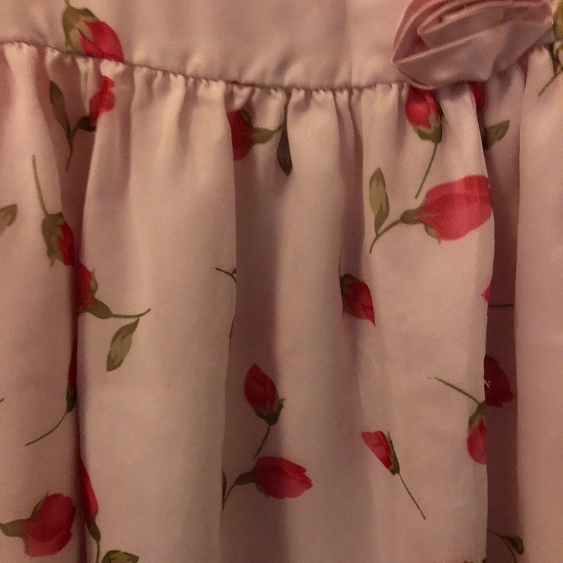 2 lagiges Kleid Gr. 122 Rosen