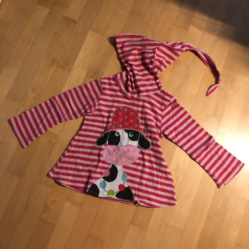 Süßer DIY Pulli mit Zipfelmütze lustige Kuh
