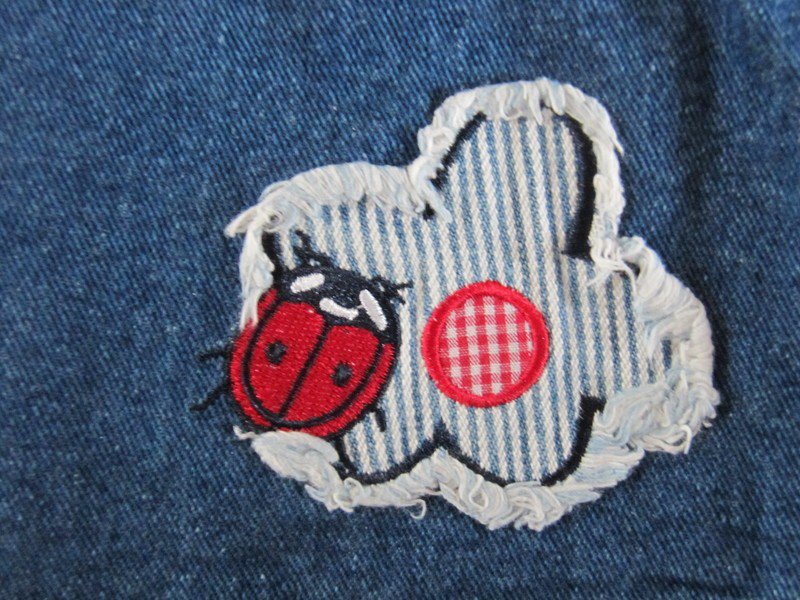 Latzkleid Jeans Gr.98/104 Smily