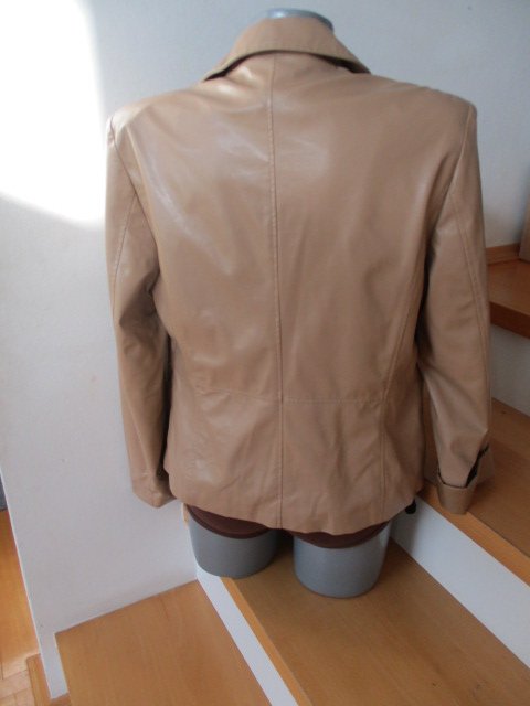 Vintage Lederjacken imitat beige 