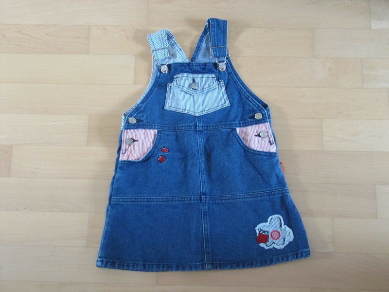 Latzkleid Jeans Gr.98/104 Smily