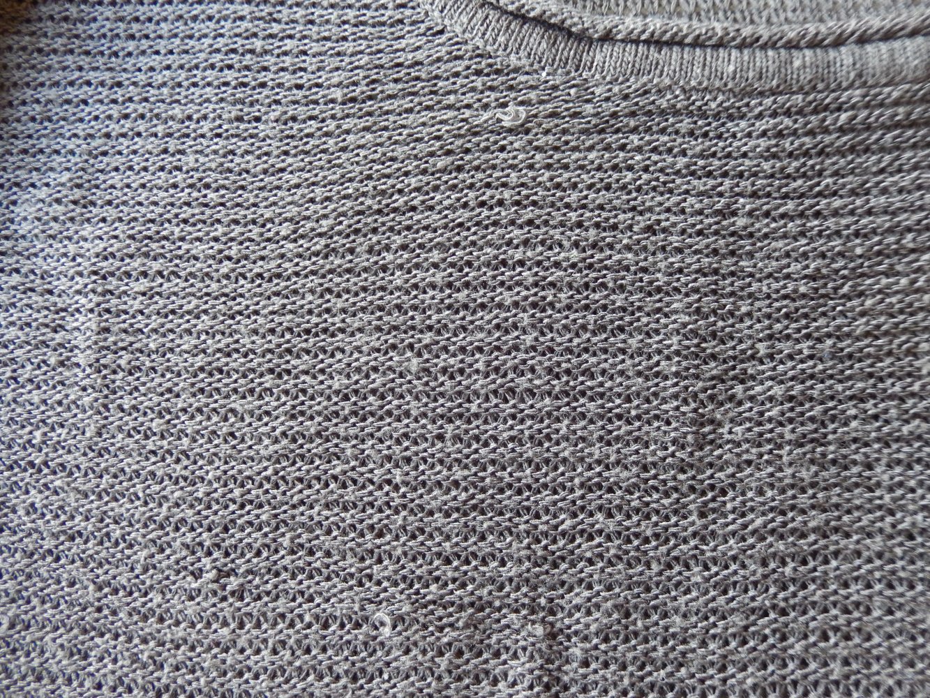Strickpullover mit Glitzergarn