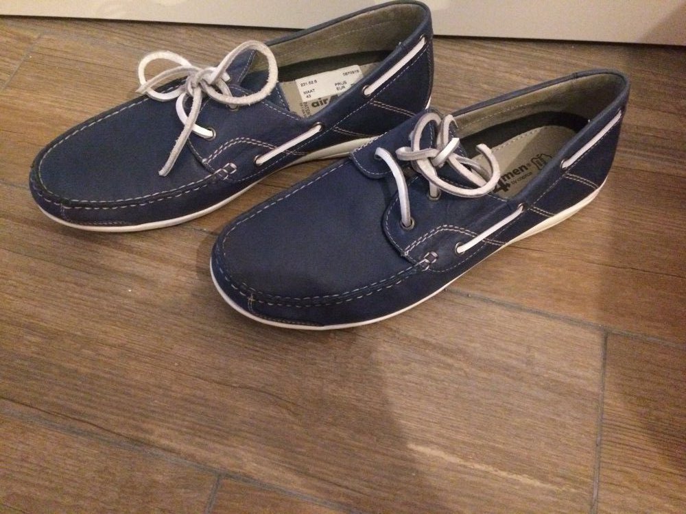 Blaue Bootsschuhe für Männer