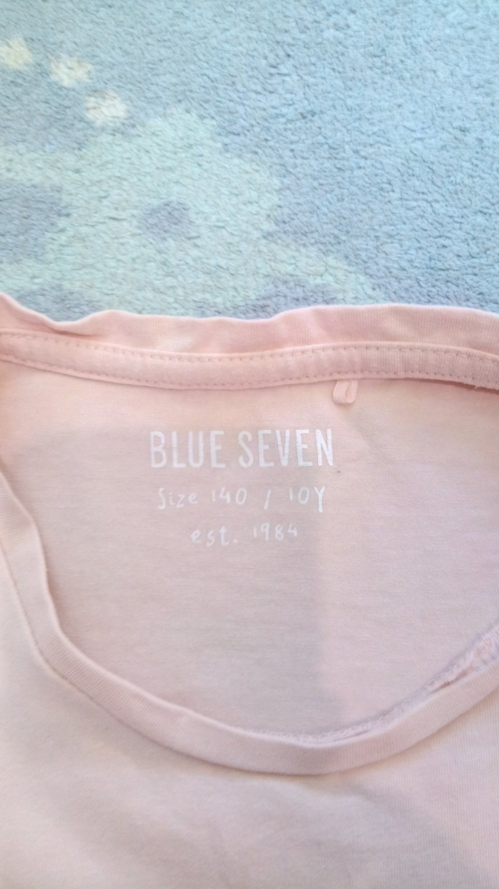 Blue Seven T-Shirt Uni Shirt Top Volants Rüschen Nude Rosè 134 140 tolle Qualität