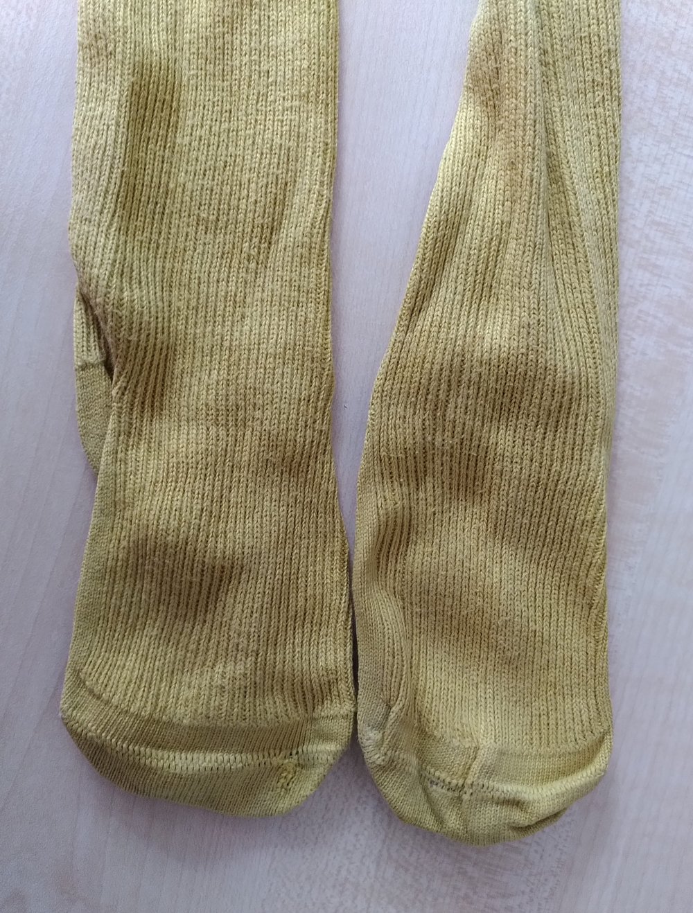 Gerippte Hessnatur Baumwollstrumpfhose Gr. 86/92