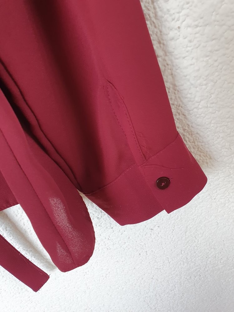 Bordeauxfarbene Bluse von Atmosphere Größe 38