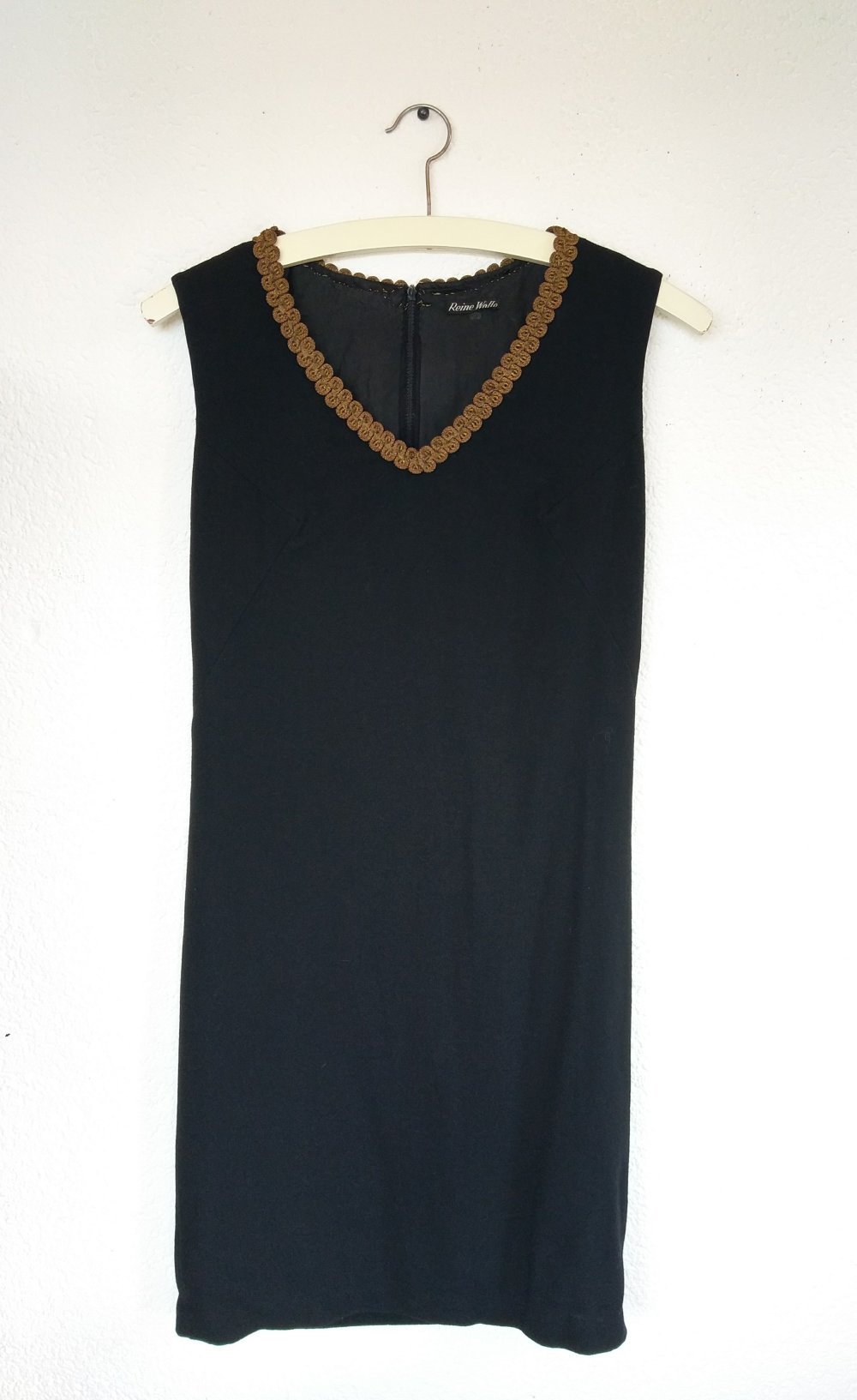Vintage Etuikleid/ kleines Schwarzes ca. Größe 36 reine Wolle