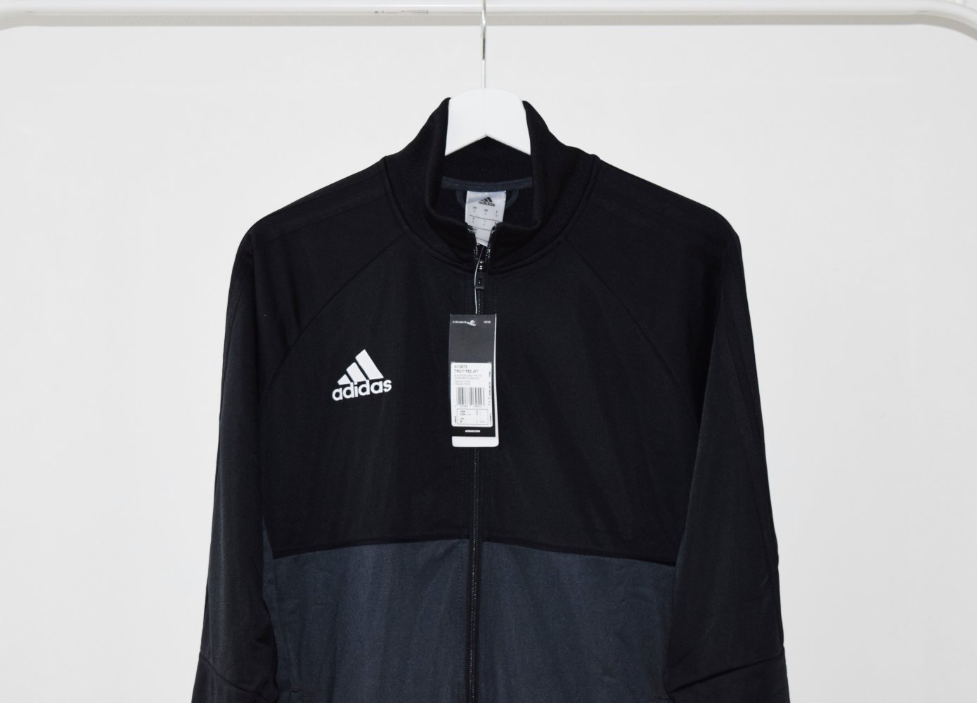 NEU! Grau Schwarze Adidas Herren Tiro 17 Trainingsjacke