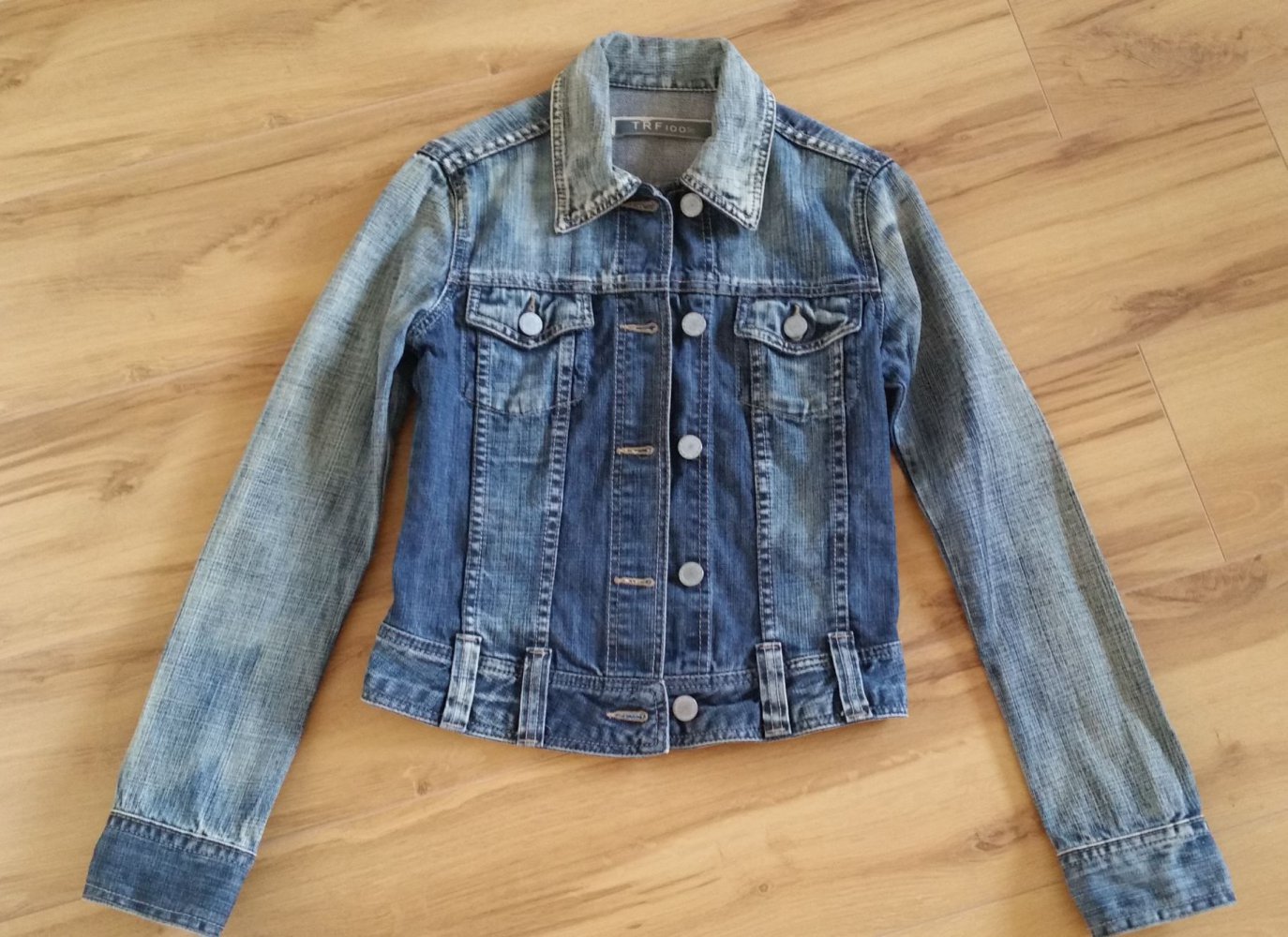 Jeans Jacke Zara TRF figurbetont Gr. M 