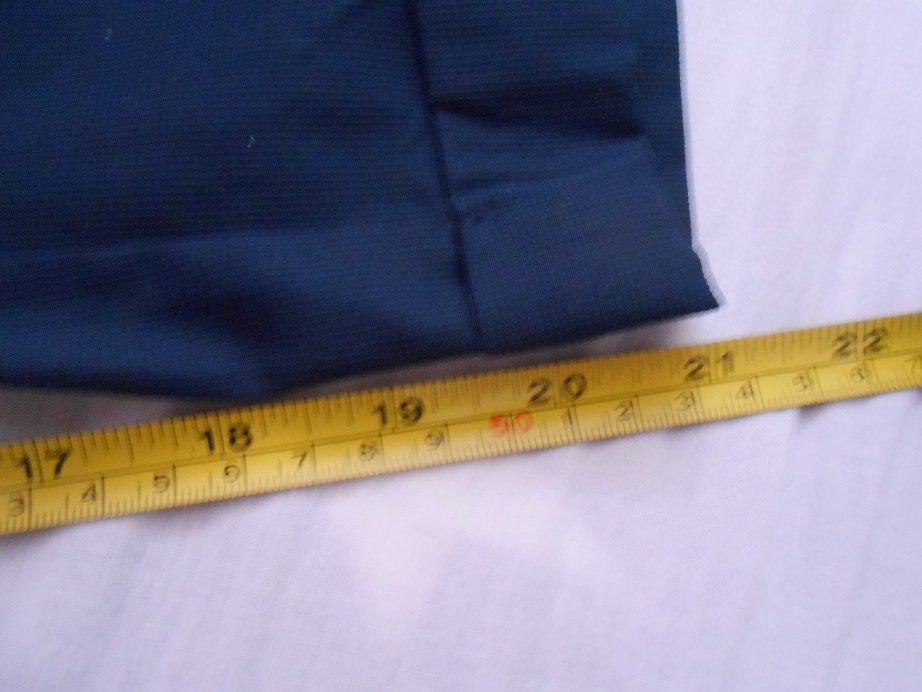 AproductZ Damen Caprihose mit Blütenstickerei dunkelblau Gr. 40