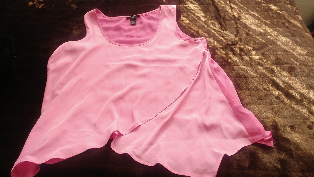 Volanttop zipfelig pink/rosa H&M Gr. 44