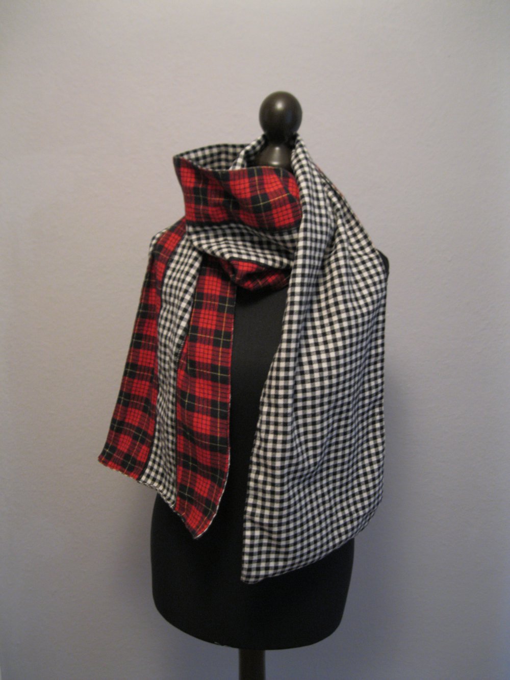 karierter Schal / Wendeschal