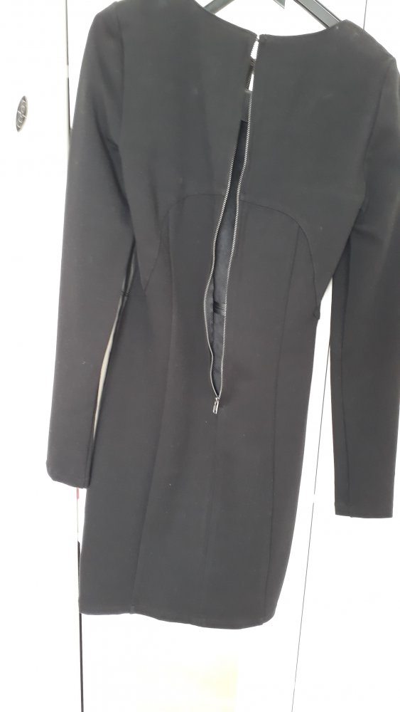 schwarzes Lederkleid (Imitat) von VILA