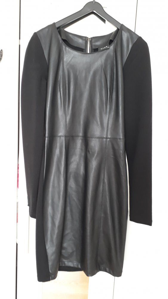 schwarzes Lederkleid (Imitat) von VILA