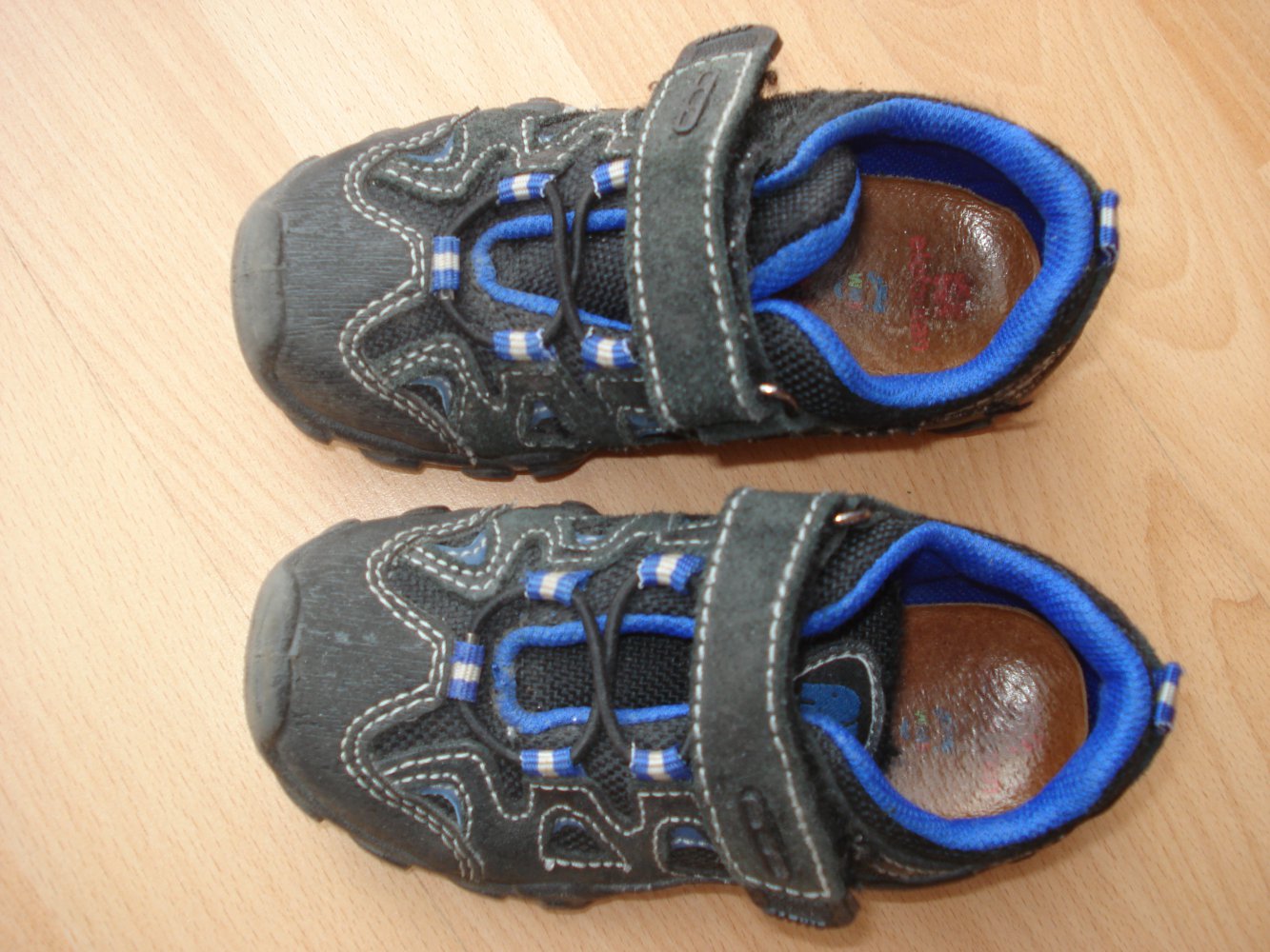 schwarz-blaue Elefanten Halbschuhe