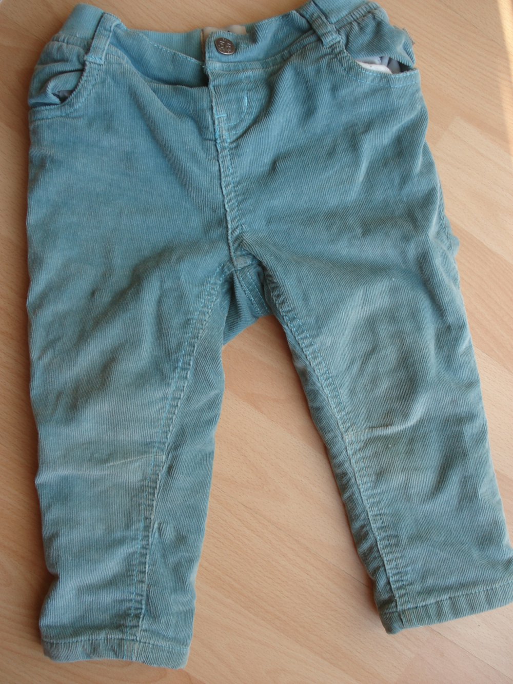 warme türkise Thermohose Cord