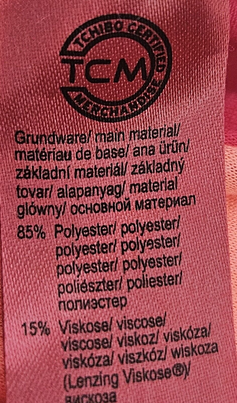 Gestreifter Basic Schal für Damen (TCM) apricot-pink Tuch