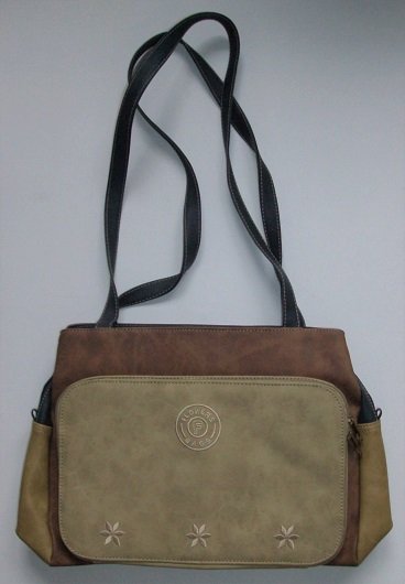 unbenutzt: sehr schön hochwertig Damen Handtasche, viele Fächer (5 Fächer), in braun beige, verschiedene Brauntönte