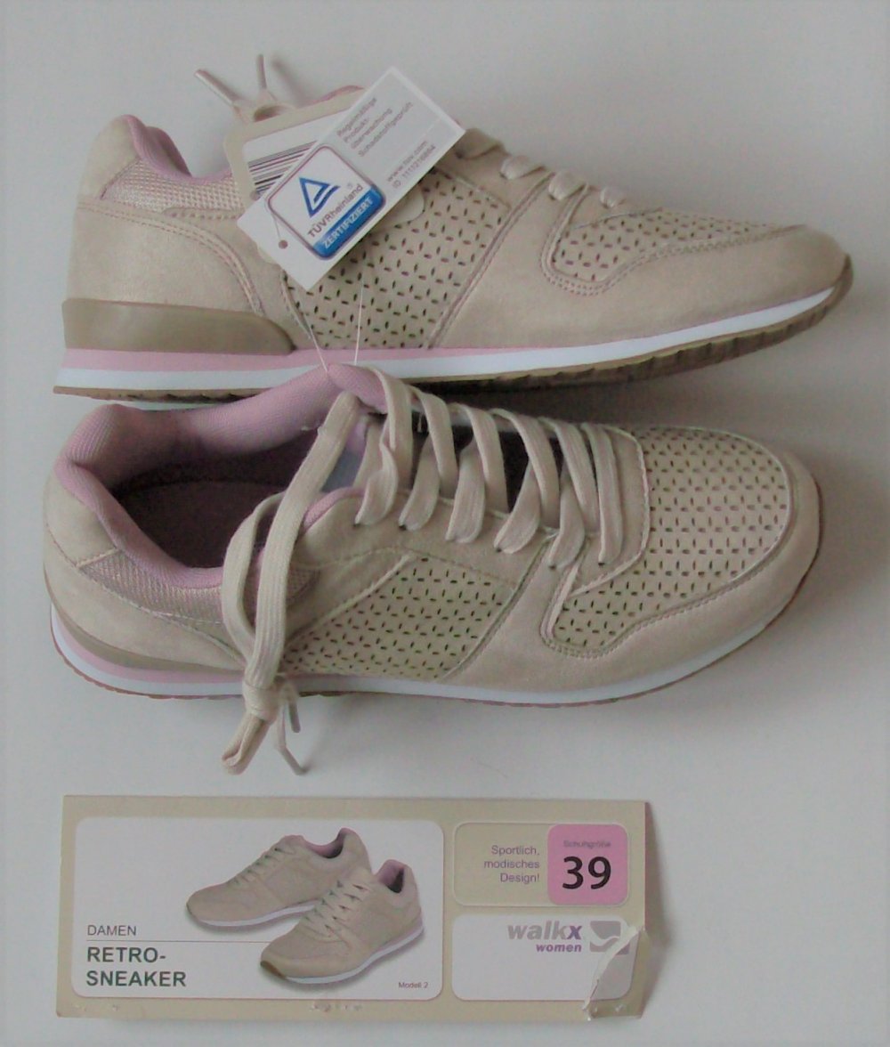 neu! toll Damen Retro Sneaker Walkx Women 70er/80er Jahre,Gr. 38 / 39 ungetragen