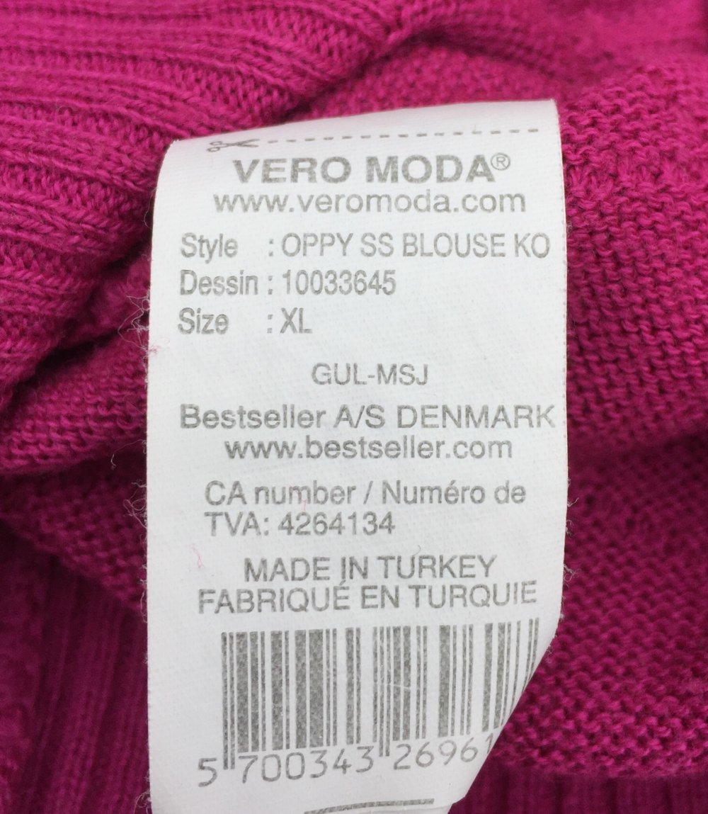 VERO MODA Feinstrick PULLI fuchsia Gr. XL