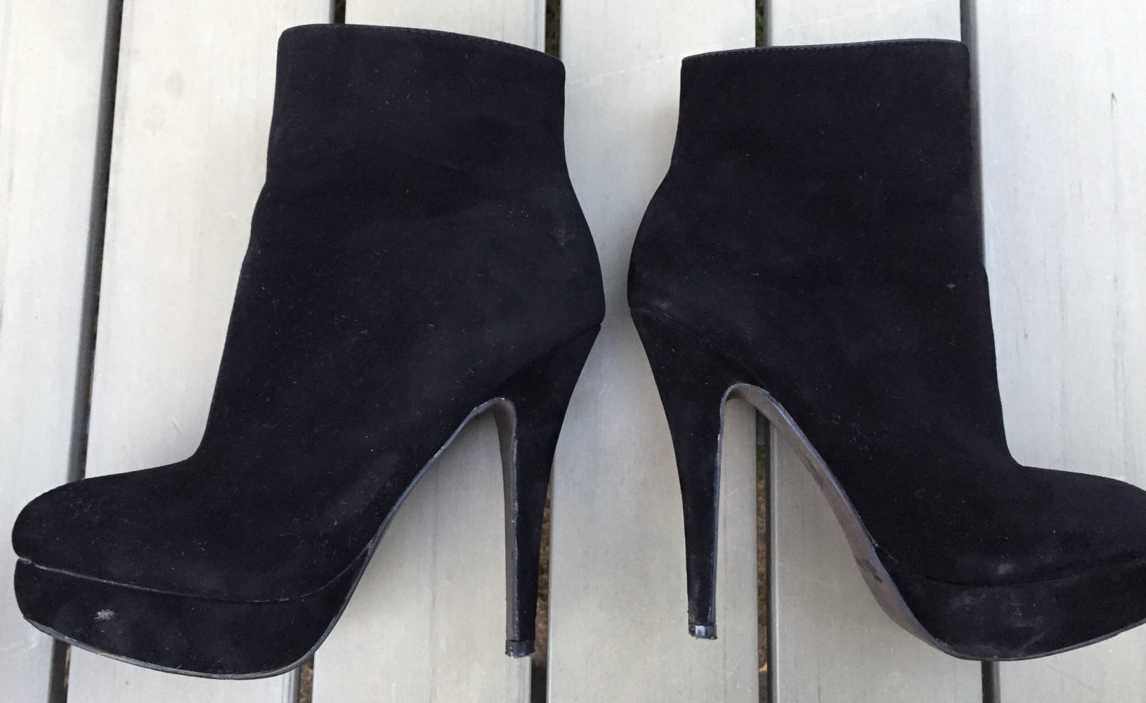 PLATEAU STIEFELETTEN High Heels Booties Gr. 36