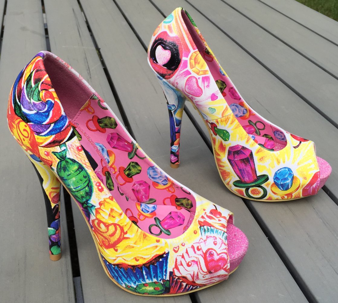 NEU: IRON FIST Latisha Wood CANDY Peeptoes Gr. 37