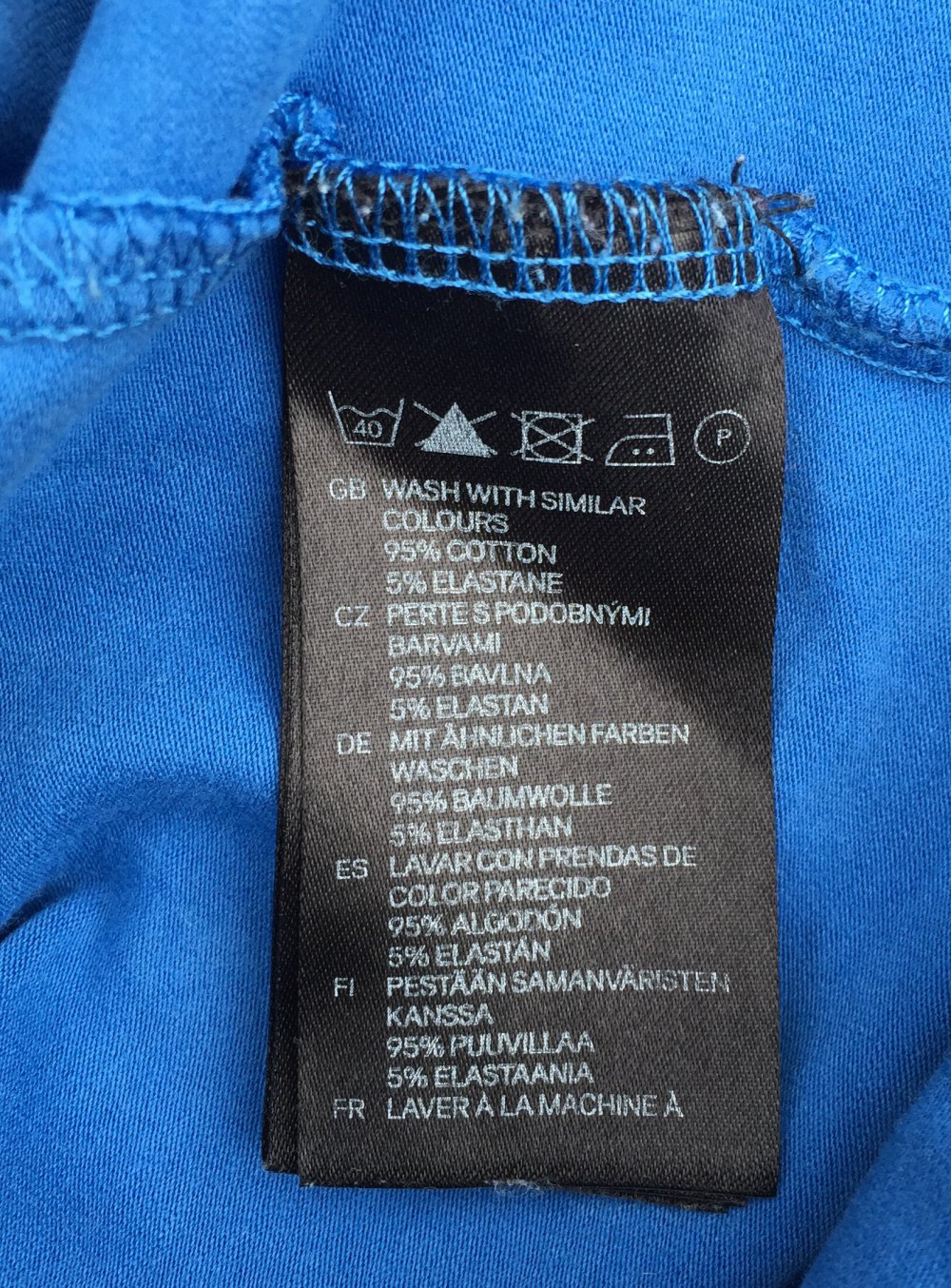 H&M Top TANKTOP mittelblau Gr. 34