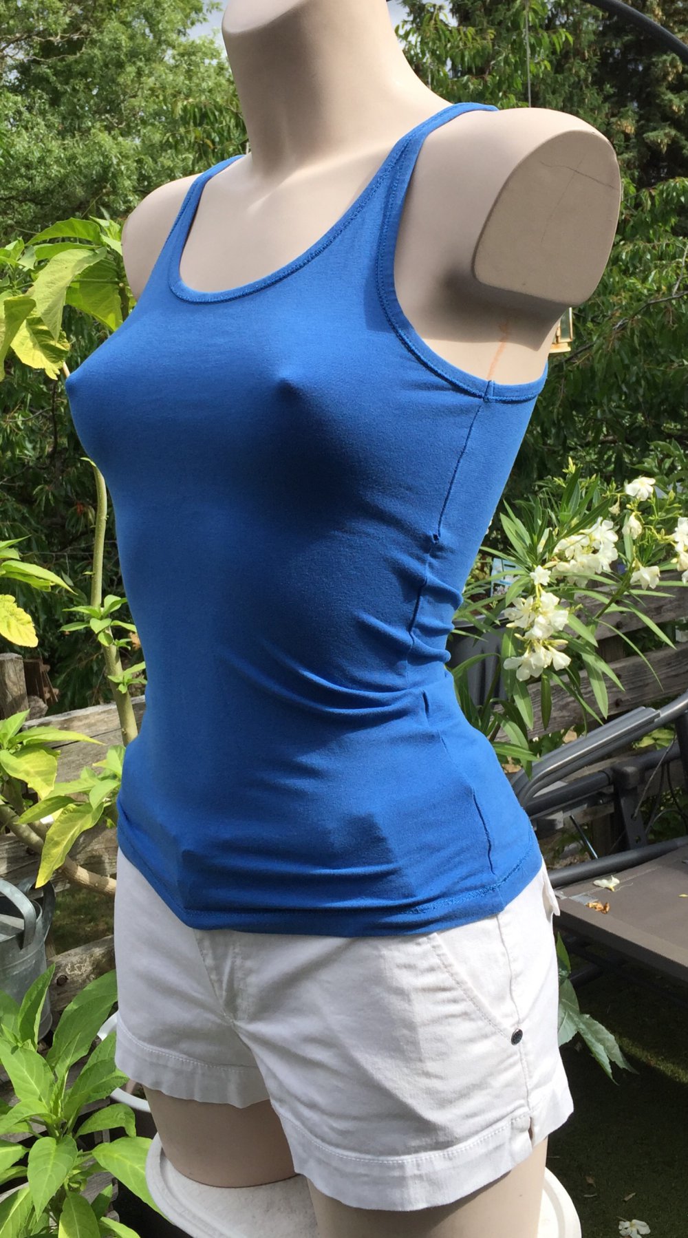 H&M Top TANKTOP mittelblau Gr. 34
