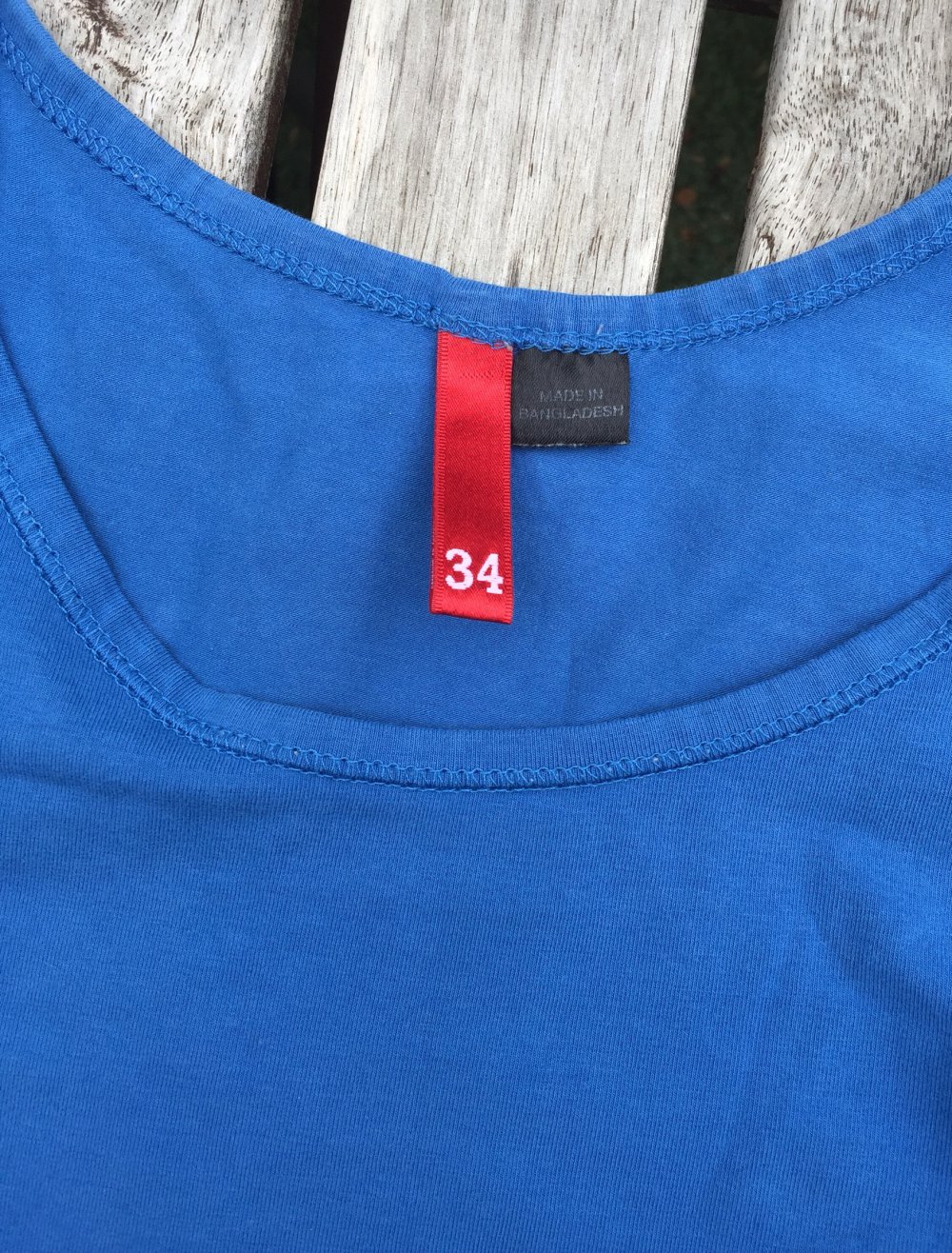 H&M Top TANKTOP mittelblau Gr. 34