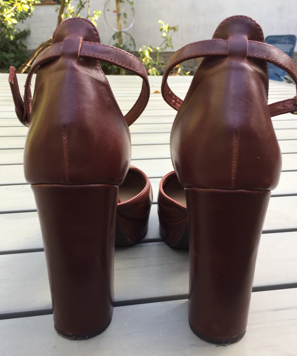 H&M Plateau PUMPS Riemchen BLOCKABSATZ Gr. 40