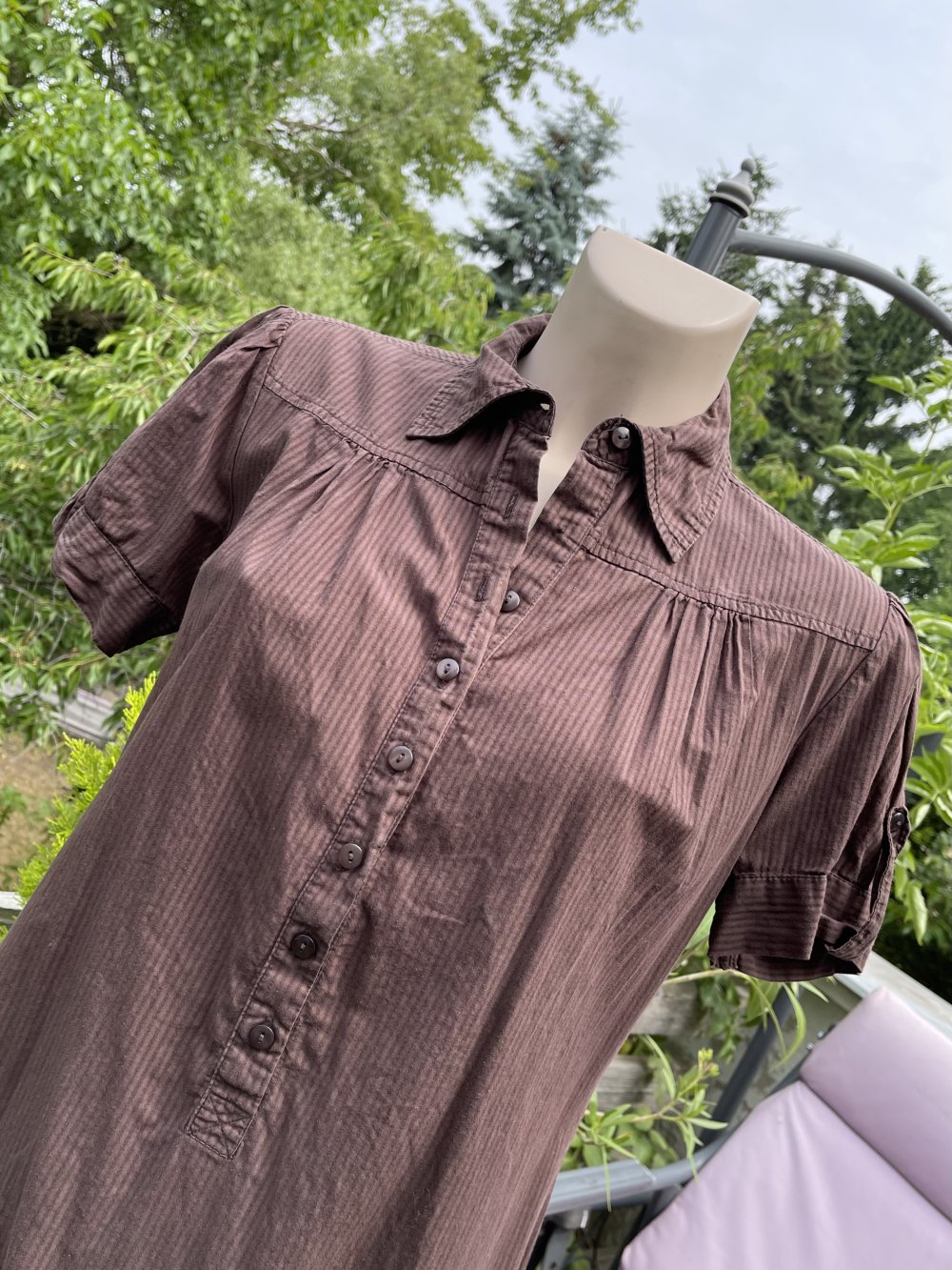 YESSICA Sommer KLEID Hängerchen HEMDBLUSENKLEID Gr. 40