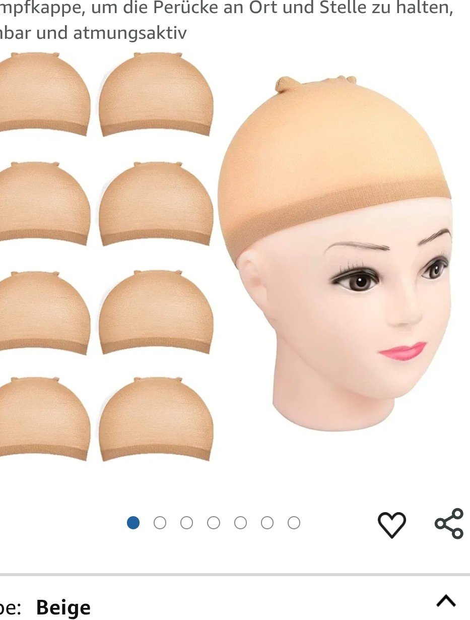 Perückenkappen 5 Stück
