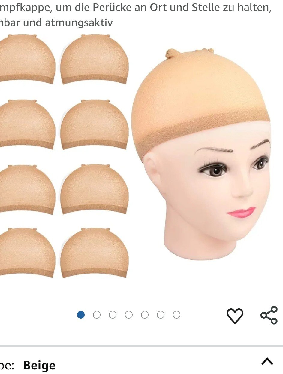 Perückenkappen 5 Stück