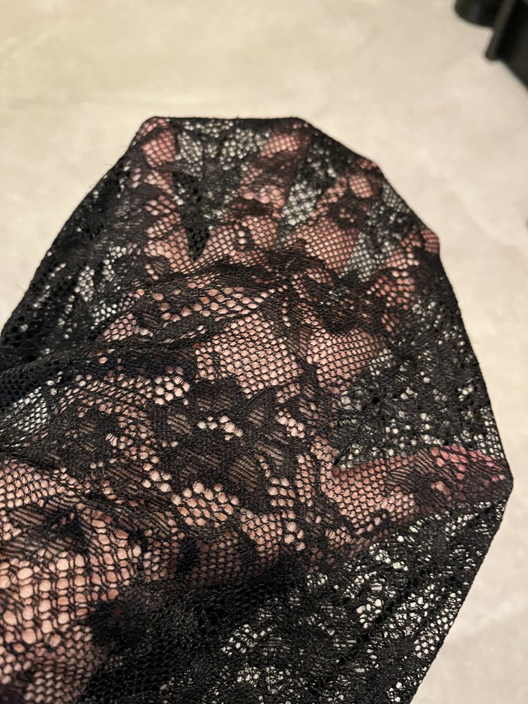 Spitzenleggings schwarz, Größe XXL, stabil/fest – neu und ungetragen