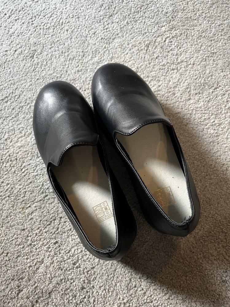 Ballerina Plateau schwarz, Größe 37 – neu und ungetragen