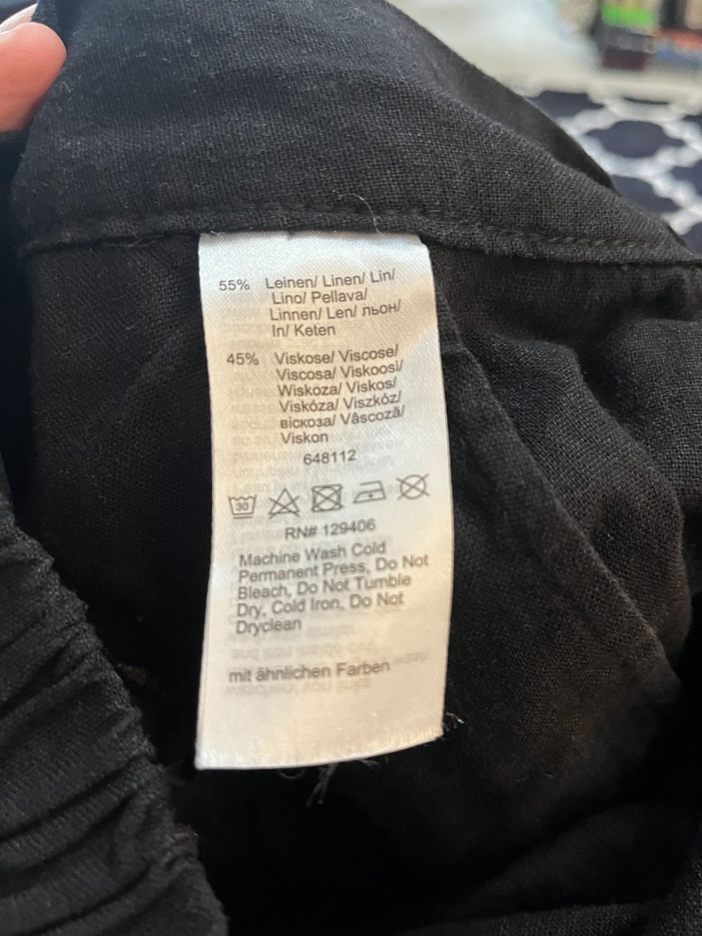 Schlupfhose Marlenestil, geschlitztes Bein, Größe 46 von Rainbow – ungetragen