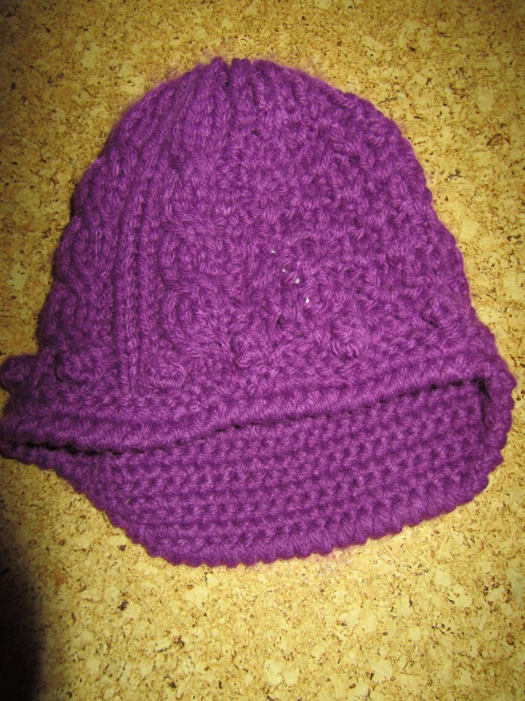Beerefarbene Mütze Größe 56 Frühling Hippie