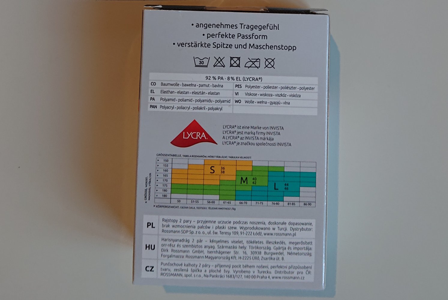 Doppelpack Strumpfhose champagner 20den 36/38