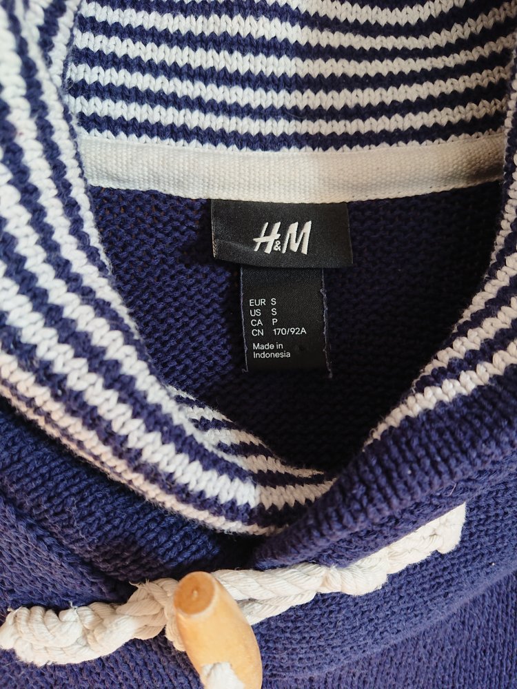 blauer Matrosen Strickpullover Unisex