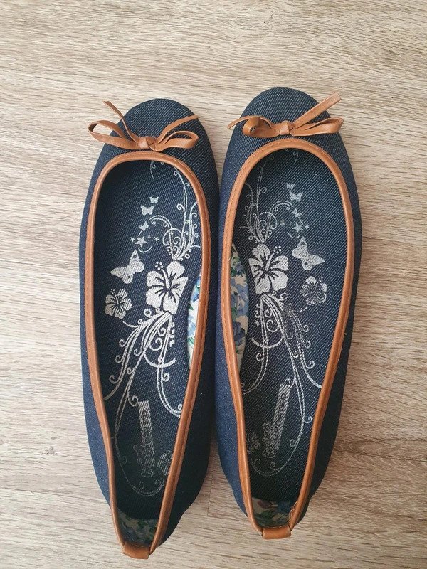 Neuwertige Ballerinas in Jeansoptik Gr. 38
