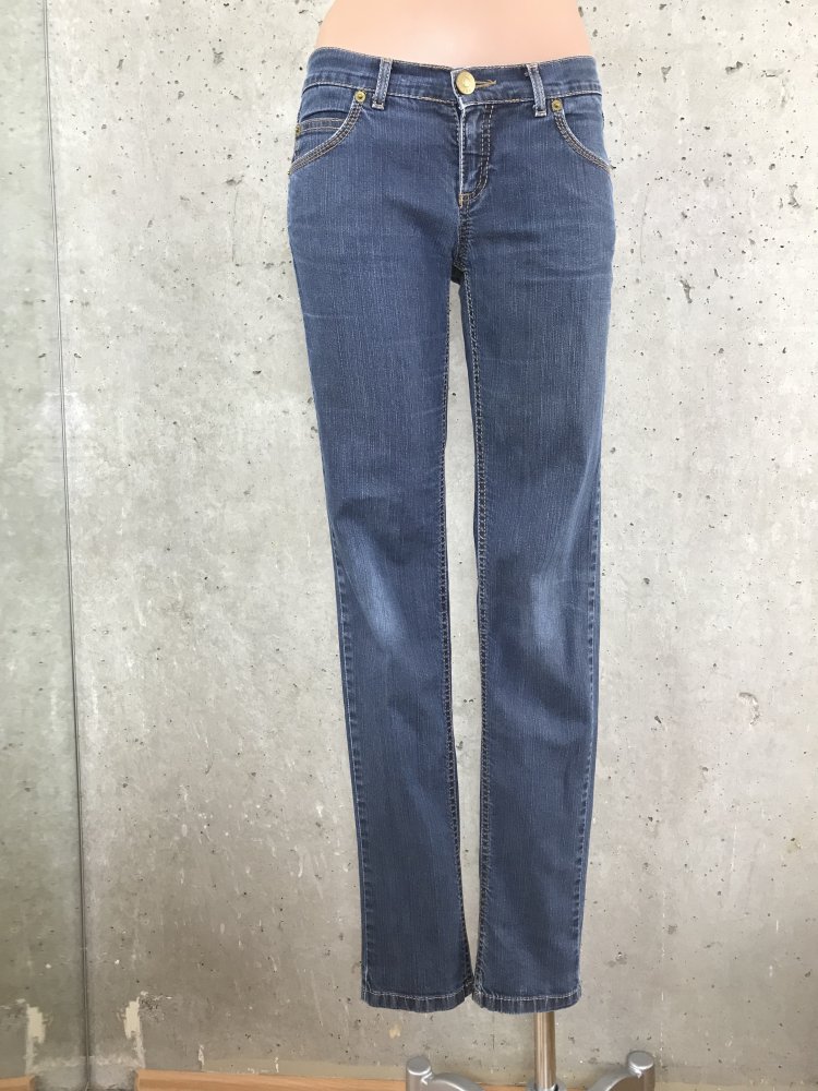 Jeans Hose Blue Denim in used look 