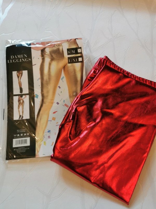 Rote Glanzleggins S/M