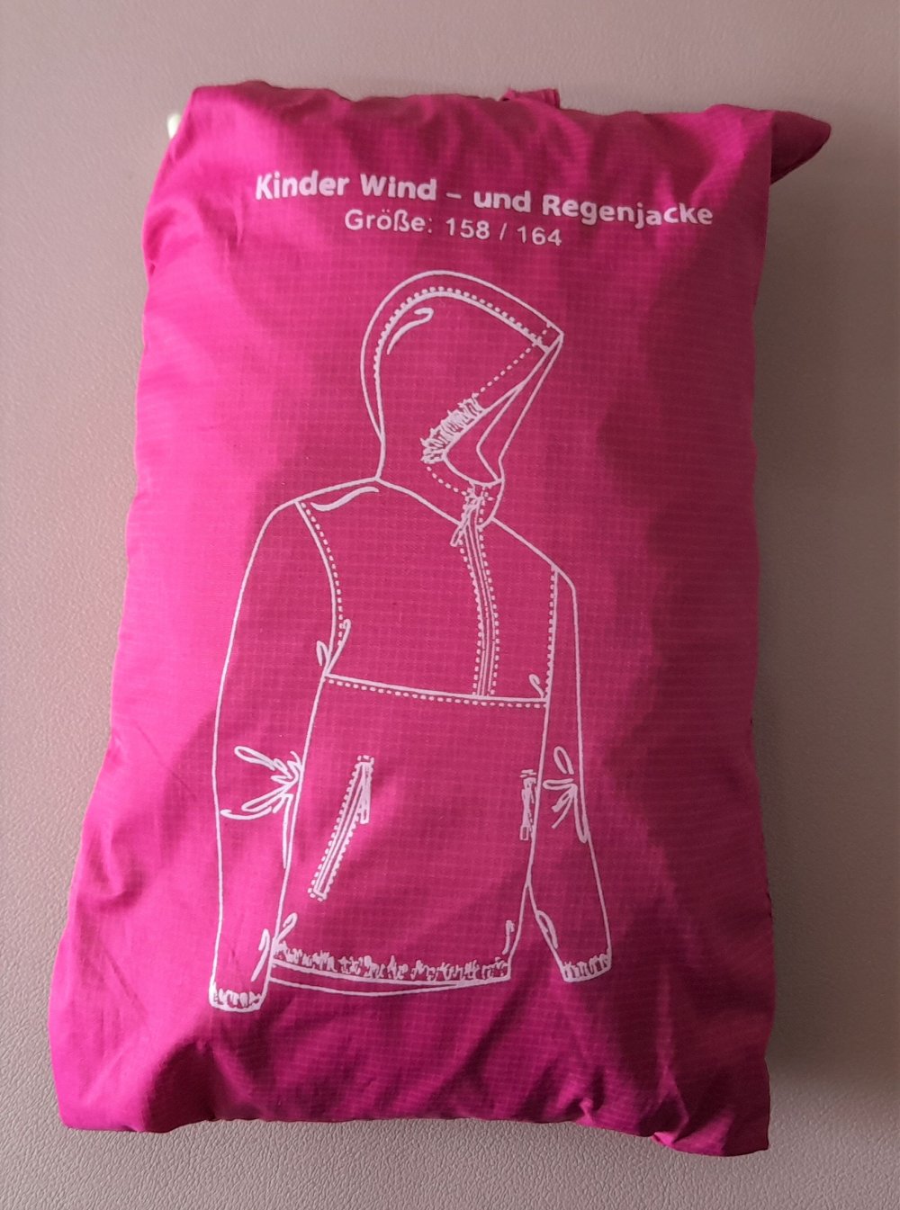 Crane-leichte Wind-Regenjacke in Tasche Gr.158/164