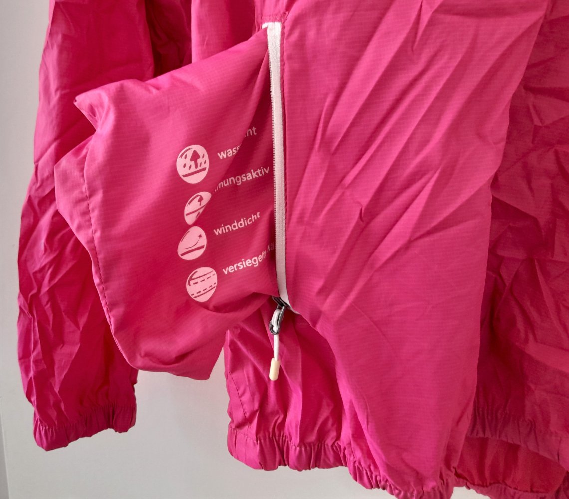 Crane-leichte Wind-Regenjacke in Tasche Gr.158/164
